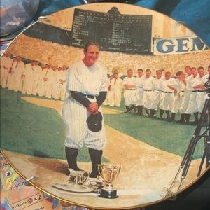 Vintage Baseball Collector's Plate